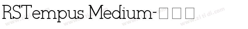 RSTempus Medium字体转换
